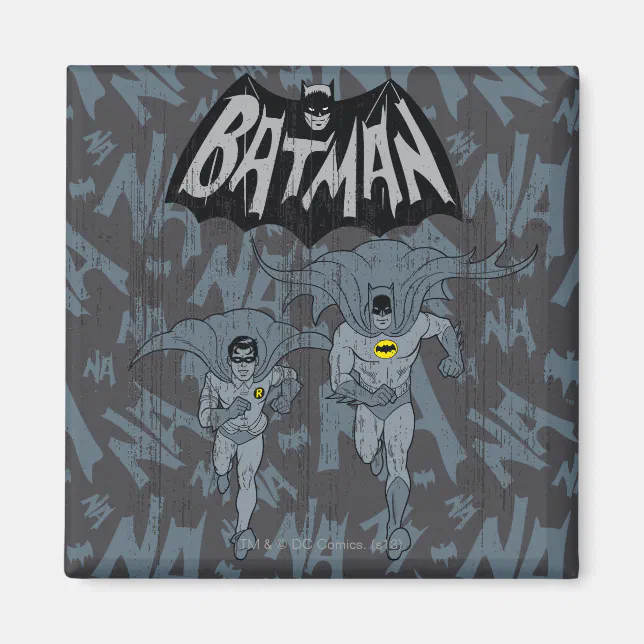 Batman And Robin In Batcycle Magnet