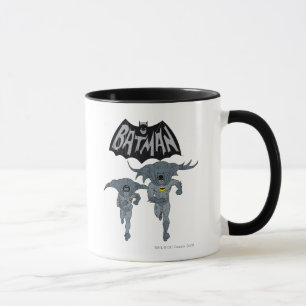 Batman And Robin With Logo Distressed Graphic Mug