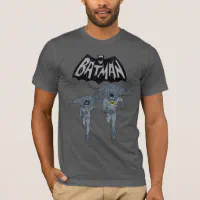 Batman And Robin With Logo Distressed Graphic T-Shirt | Zazzle