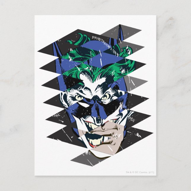 Batman and The Joker Collage Postcard (Front)