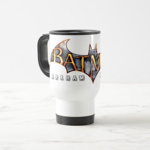 Batman Arkham Asylum  Logo Travel Mug
