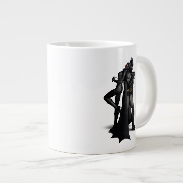 Batman Arkham City | Batman and Catwoman Giant Coffee Mug (Front Right)