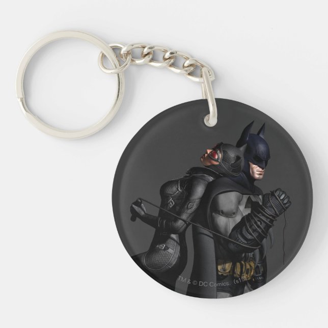 Batman Arkham City | Batman and Catwoman Keychain (Front)