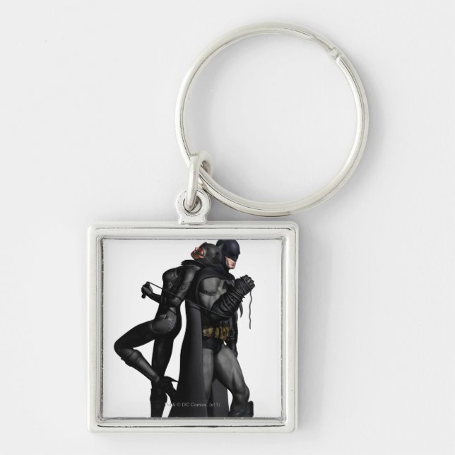 Batman Arkham City | Batman and Catwoman Keychain (Front)