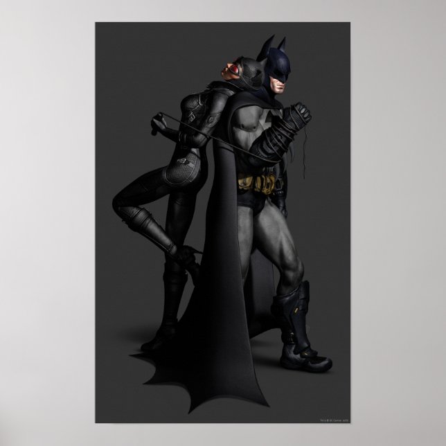 Batman Arkham City | Batman and Catwoman Poster (Front)