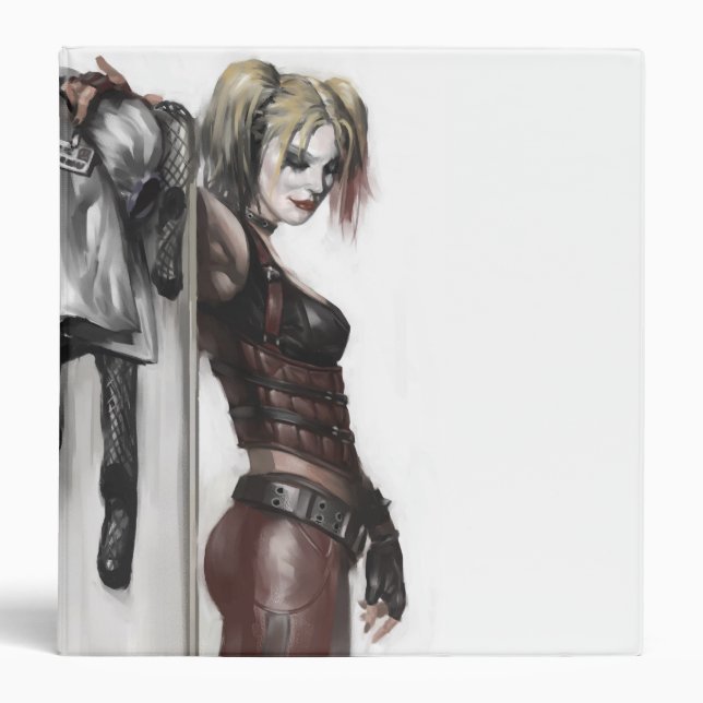 Batman Arkham City | Harley Quinn Illustration 3 Ring Binder (Front)