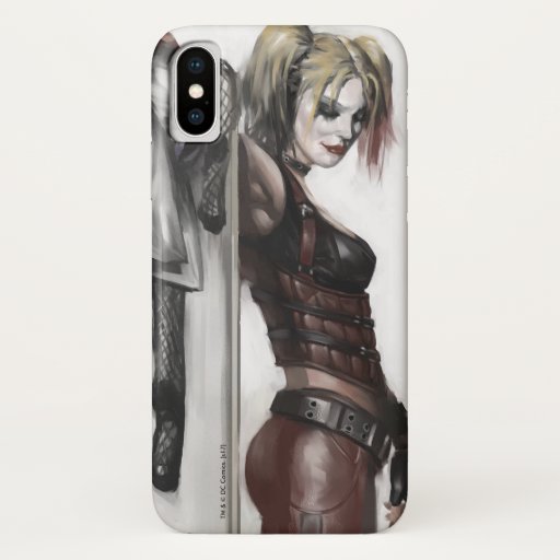 Batman Arkham City | Harley Quinn Illustration iPhone X Case