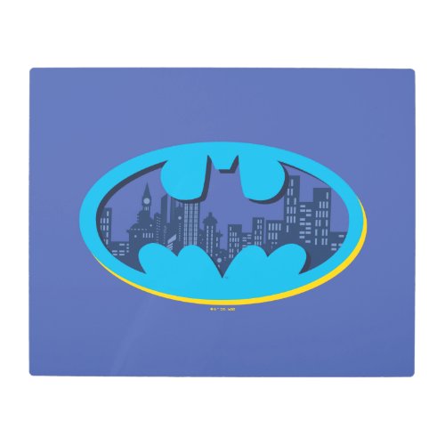 Batman  Arkham City Symbol Metal Print