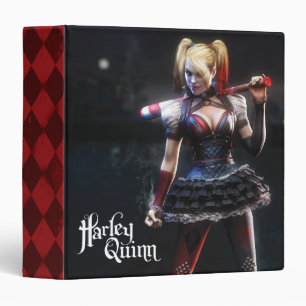 Batman Arkham Knight Harley Quinn with Bat 3 Ring Binder