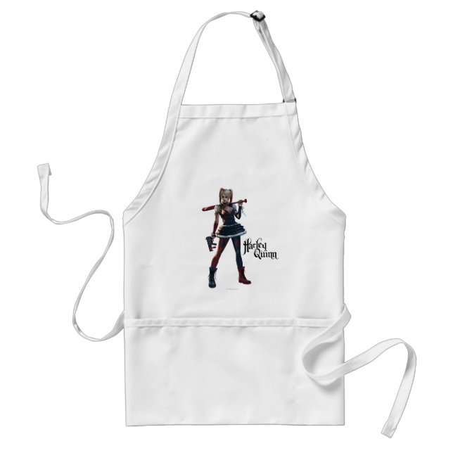 Batman Arkham Knight | Harley Quinn with Bat Adult Apron (Front)