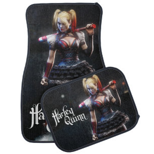 Batman Arkham Knight Harley Quinn with Bat Car Floor Mat