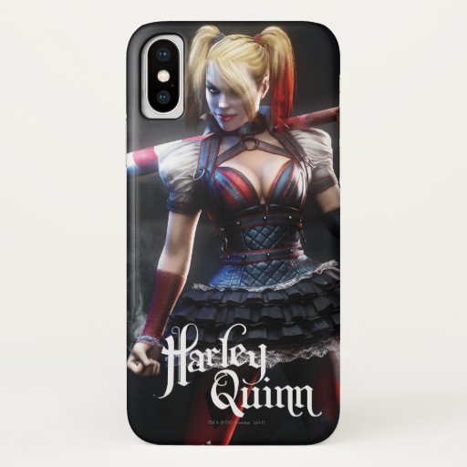Batman Arkham Knight | Harley Quinn with Bat iPhone X Case