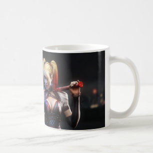 Batman Arkham Knight Harley Quinn with Bat Coffee Mug