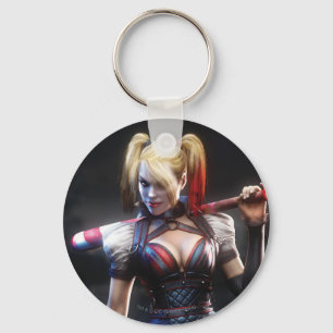 Batman Arkham Knight Harley Quinn with Bat Keychain