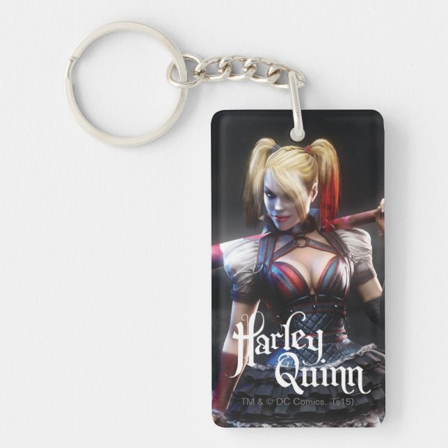 Batman Arkham Knight | Harley Quinn with Bat Keychain (Front)