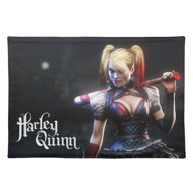 Batman Arkham Knight | Harley Quinn with Bat Placemat (Front)