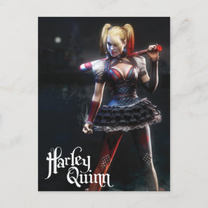 Batman Arkham Knight | Harley Quinn with Bat Postcard