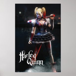 Batman Arkham Knight   Harley Quinn with Bat Poster
