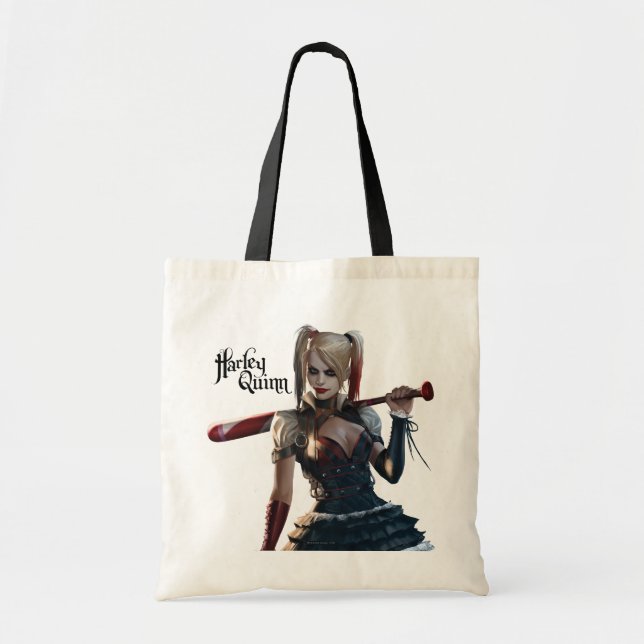 Batman Arkham Knight | Harley Quinn with Bat Tote Bag (Front)