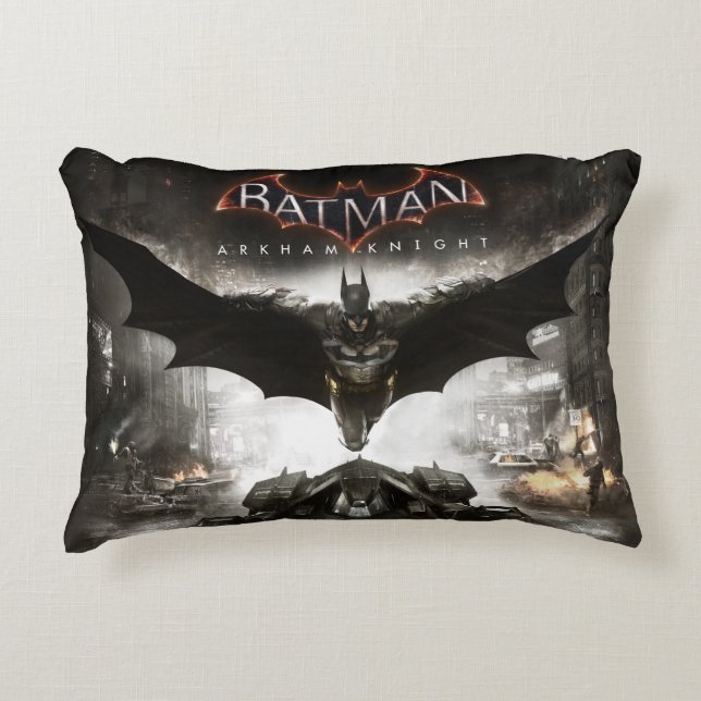 Batman Arkham Knight Key Art Accent Pillow (Front)