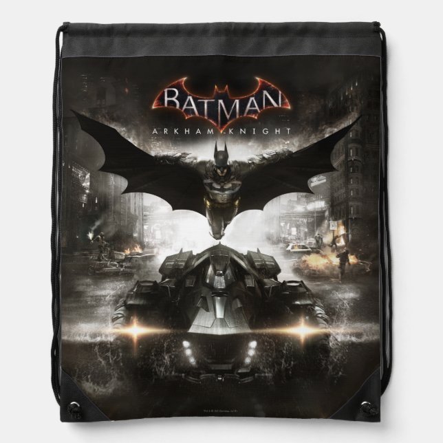 Batman Arkham Knight Key Art Drawstring Bag (Front)
