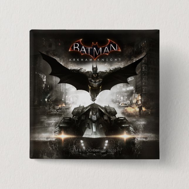 Batman Arkham Knight Key Art Pinback Button (Front)