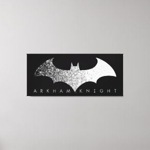 Batman Arkham Knight Pixel Logo Canvas Print