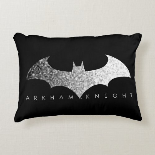 Batman Arkham Knight Pixel Logo Decorative Pillow