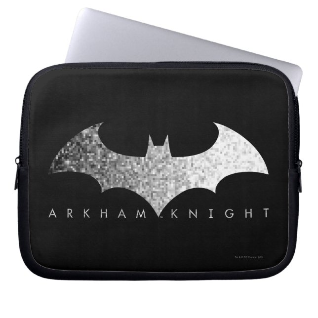 Batman Arkham Knight Pixel Logo Laptop Sleeve (Front)