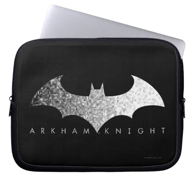 Batman Arkham Knight Pixel Logo Laptop Sleeve | Zazzle