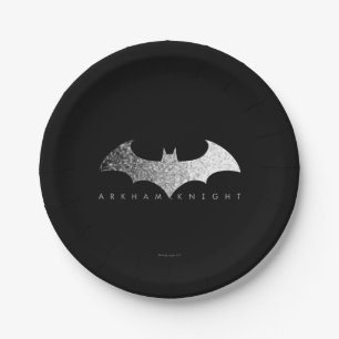 Batman Arkham Knight Pixel Logo Paper Plates