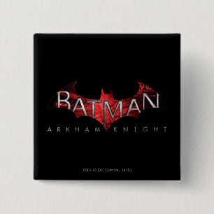 Batman Arkham Knight Red Logo Button