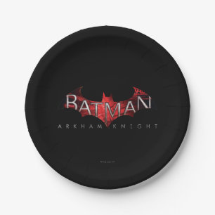 Batman Arkham Knight Red Logo Paper Plates