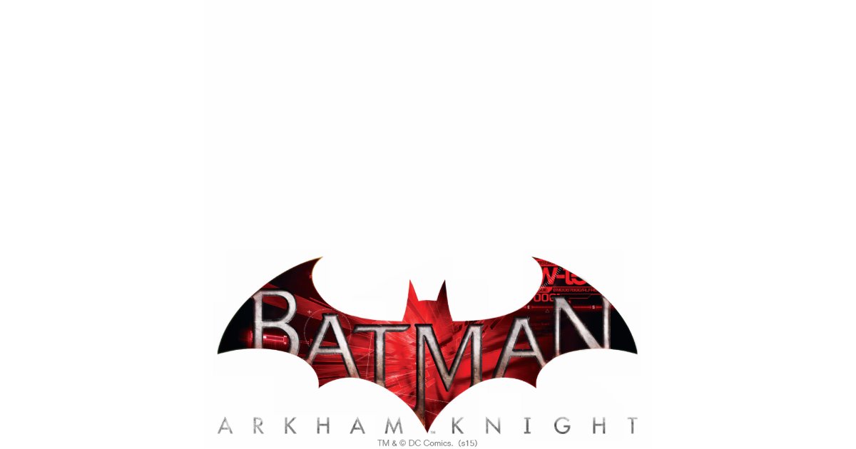 Batman Arkham Knight Red Logo Statuette | Zazzle