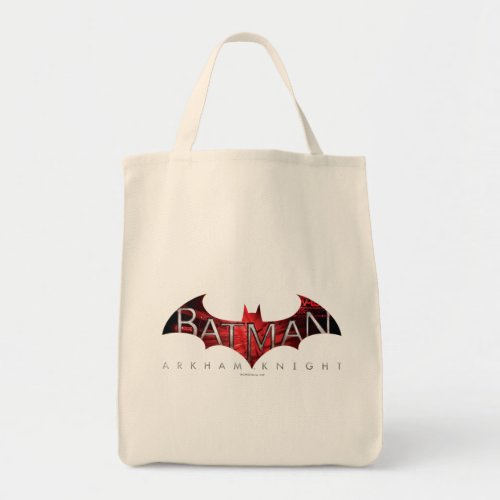 Batman Arkham Knight Red Logo Tote Bag