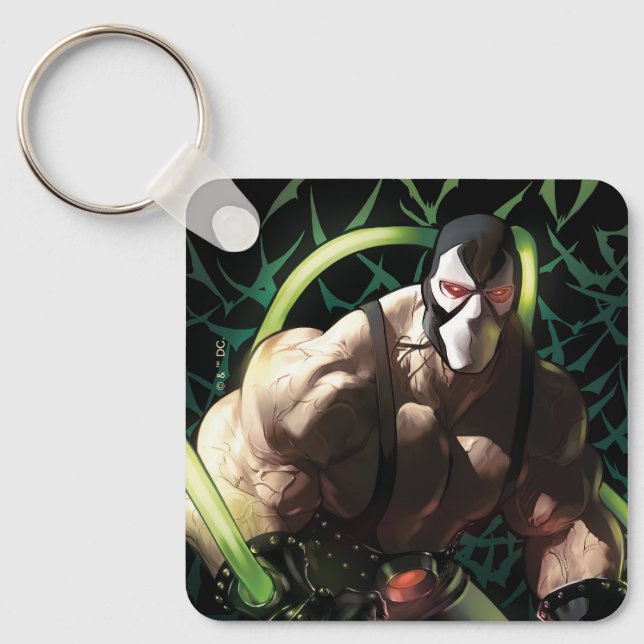 Batman Bane Bat Swarm Illustration Keychain (Front)