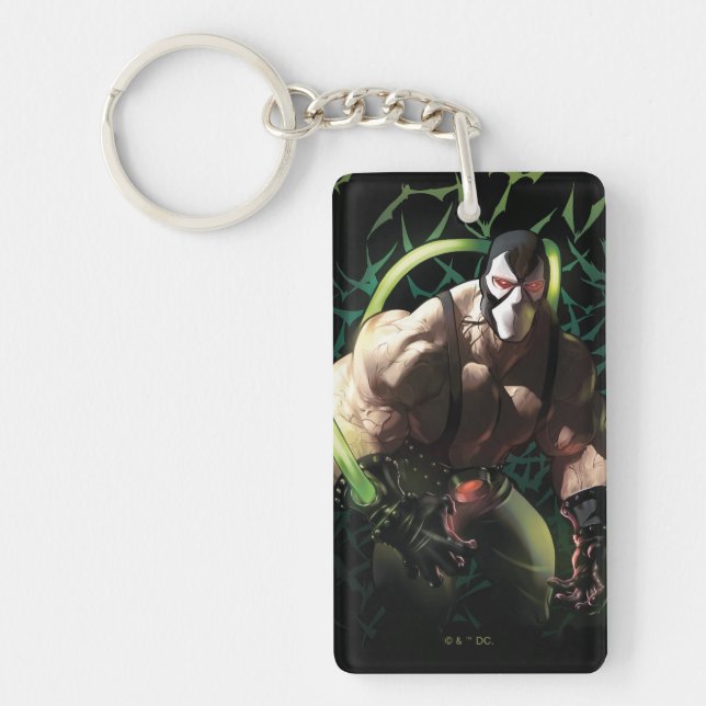 Batman Bane Bat Swarm Illustration Keychain (Front)