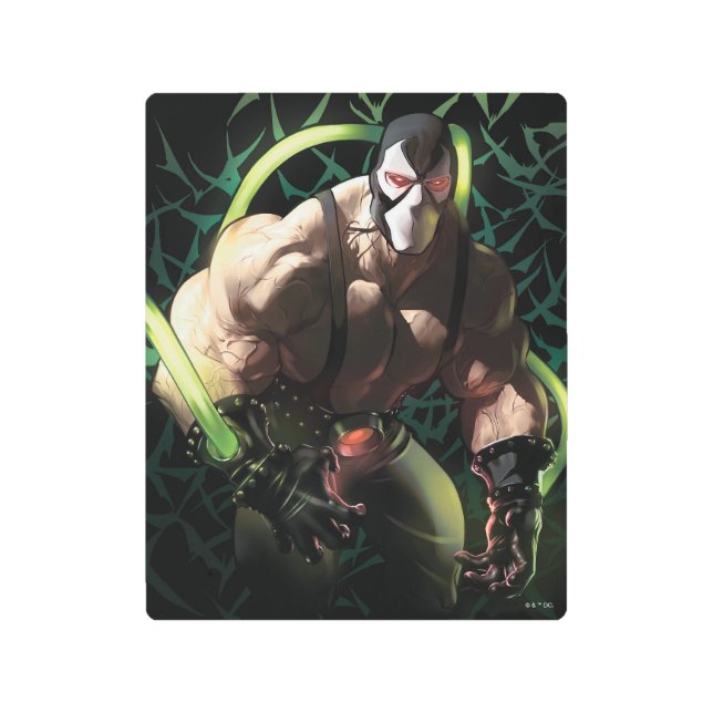 Batman Bane Bat Swarm Illustration Metal Print (Front)