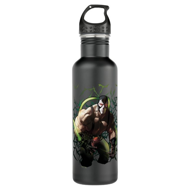 Batman Bane Bat Swarm Illustration Stainless Steel Water Bottle (Front)