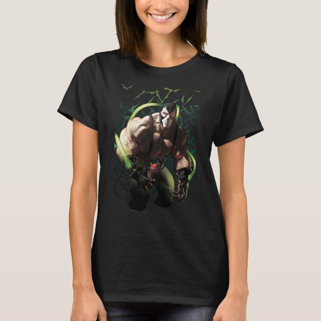Batman Bane Bat Swarm Illustration T-Shirt (Front)