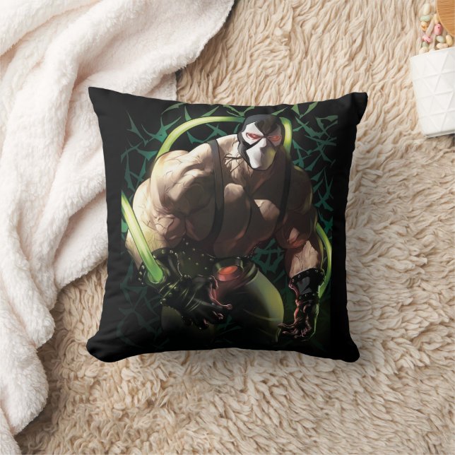 Batman Bane Bat Swarm Illustration Throw Pillow (Blanket)