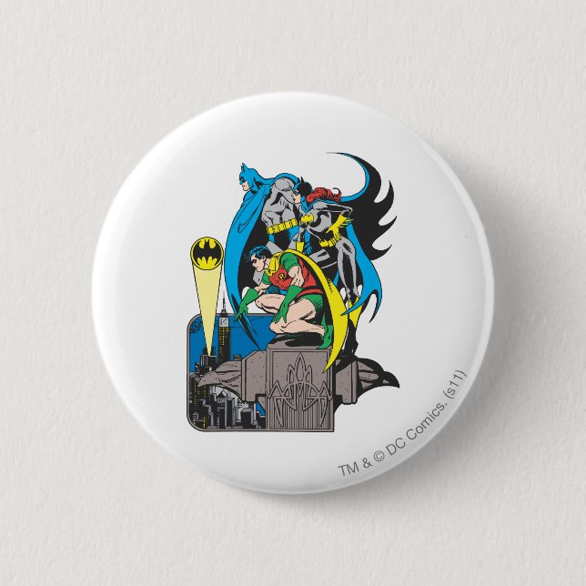 Batman/Batgirl/Robin Button (Front)