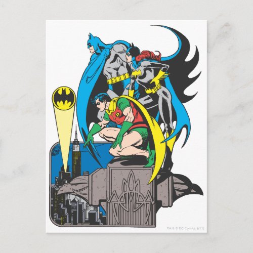 BatmanBatgirlRobin Postcard