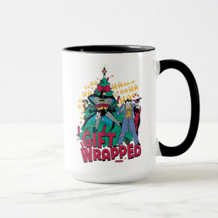 Batman Batman & Robin Gift Wrapped To XMas Tree Mug