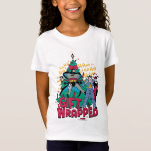 Batman Batman & Robin Gift Wrapped To XMas Tree T-Shirt