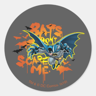 Batman Bats Don't Scare Me Classic Round Sticker