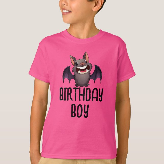 Batman | Birthday Boy - Name & Age T-Shirt (Front)