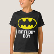 Batman | Birthday Boy - Name & Age T-shirt at Zazzle