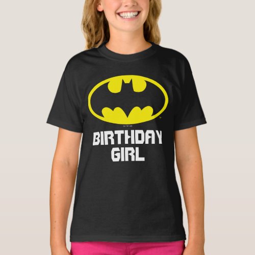 Batman  Birthday Girl _ Name  Age T_Shirt