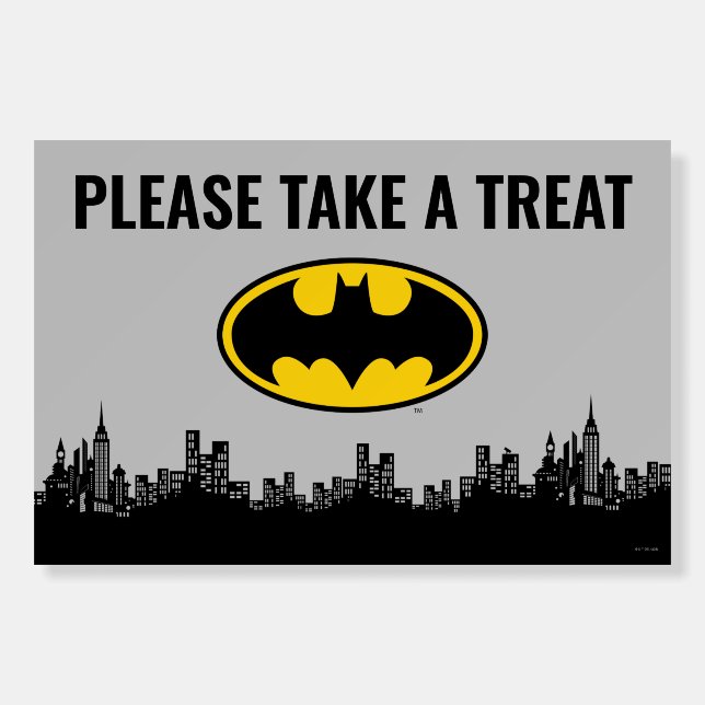 Batman | Birthday Take A Treat Sign (Front)